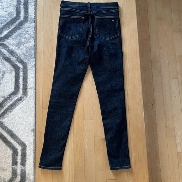 Rag & Bone High Rise Ankle Skinny Jeans Mad River Tuxedo 27 - Picture 5 of 14
